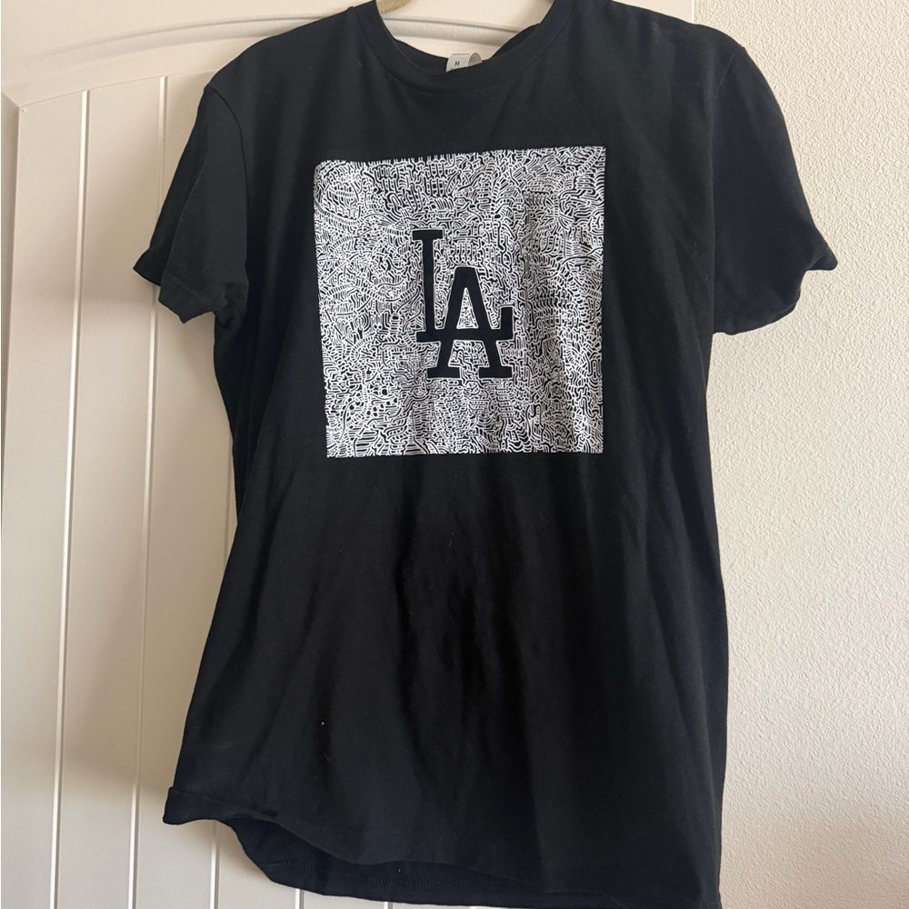 Black LA Graphic Short Sleeve Tee